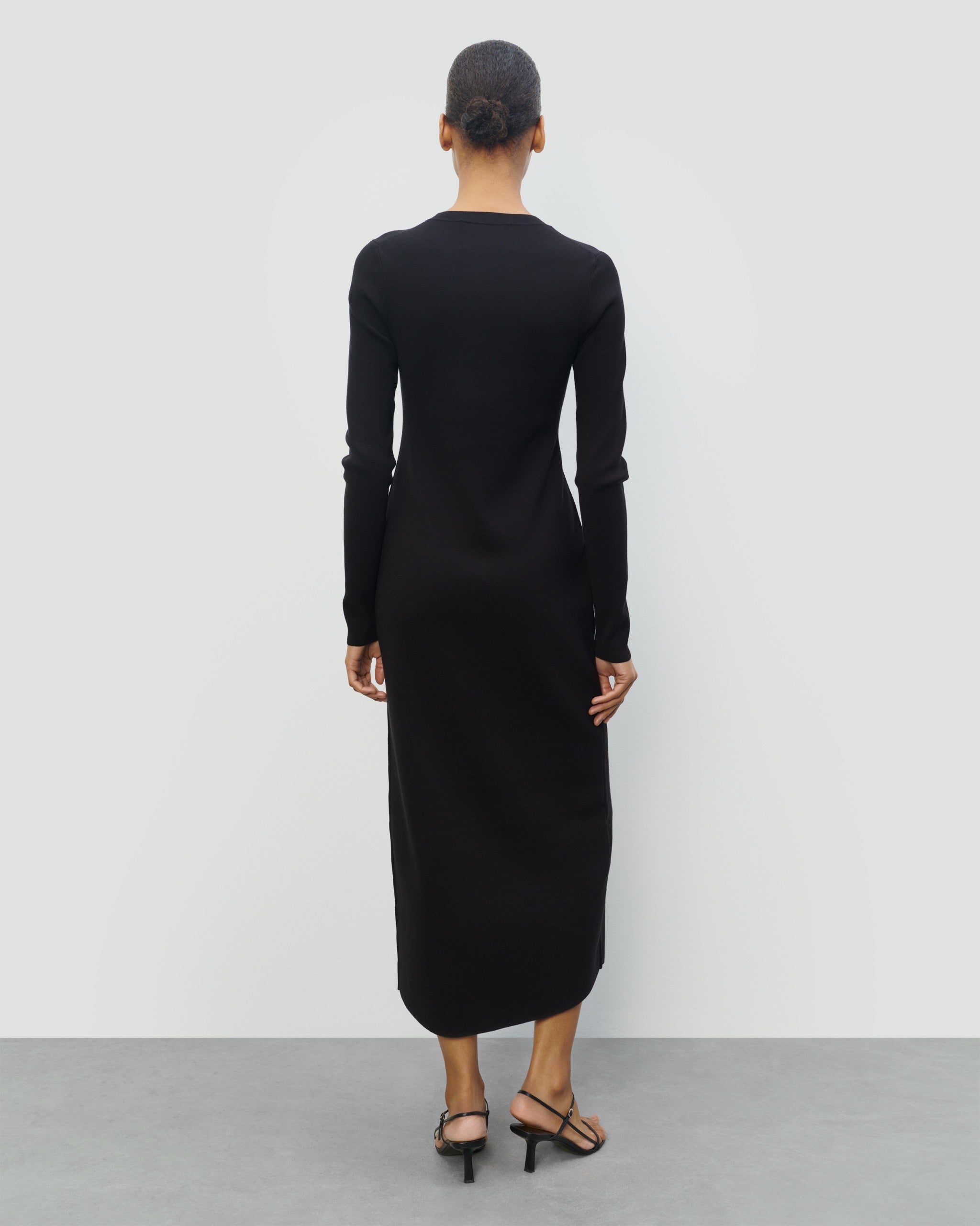 viscose bodycon dress Asymmetrical Black Viscose Bodycon Dress, Plus Size Maxi