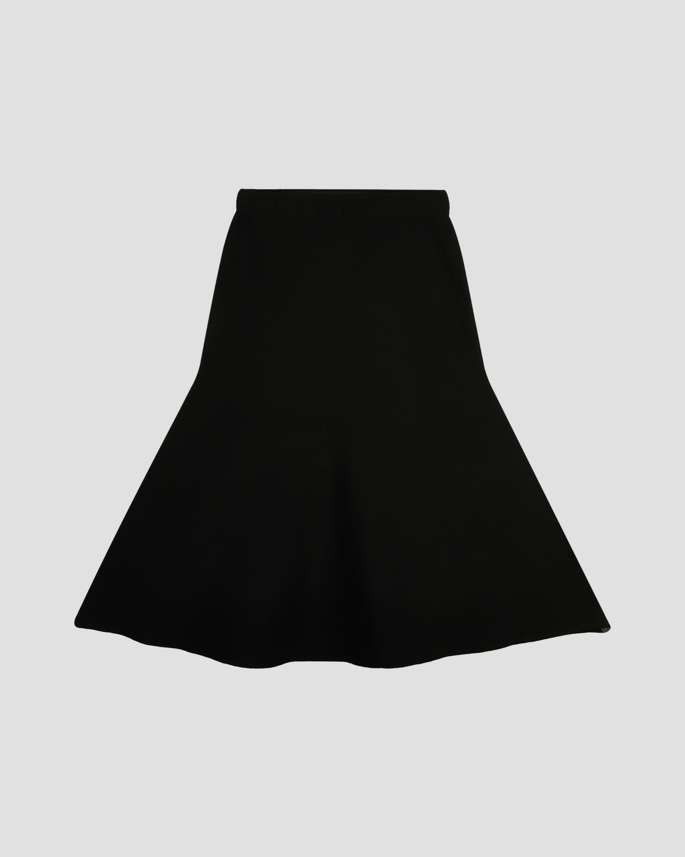 SILK VISCOSE FLARE SKIRT