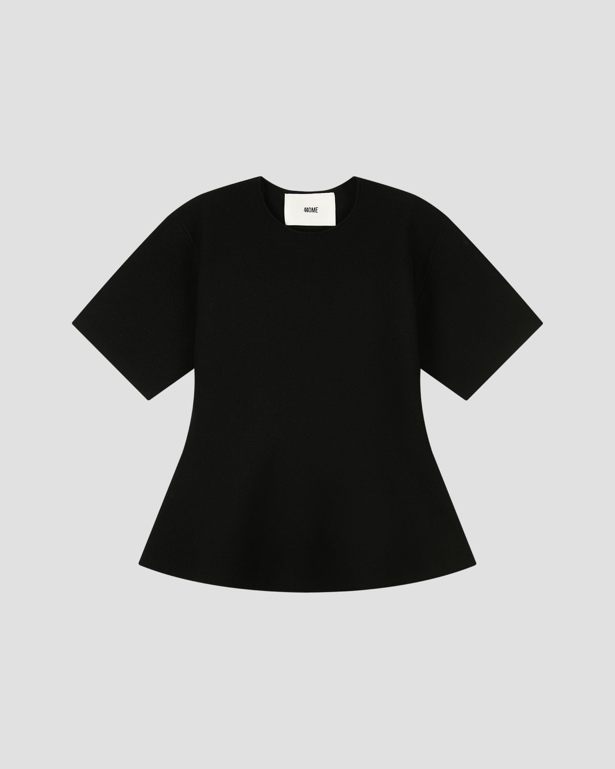Silk Viscose Peplum Top