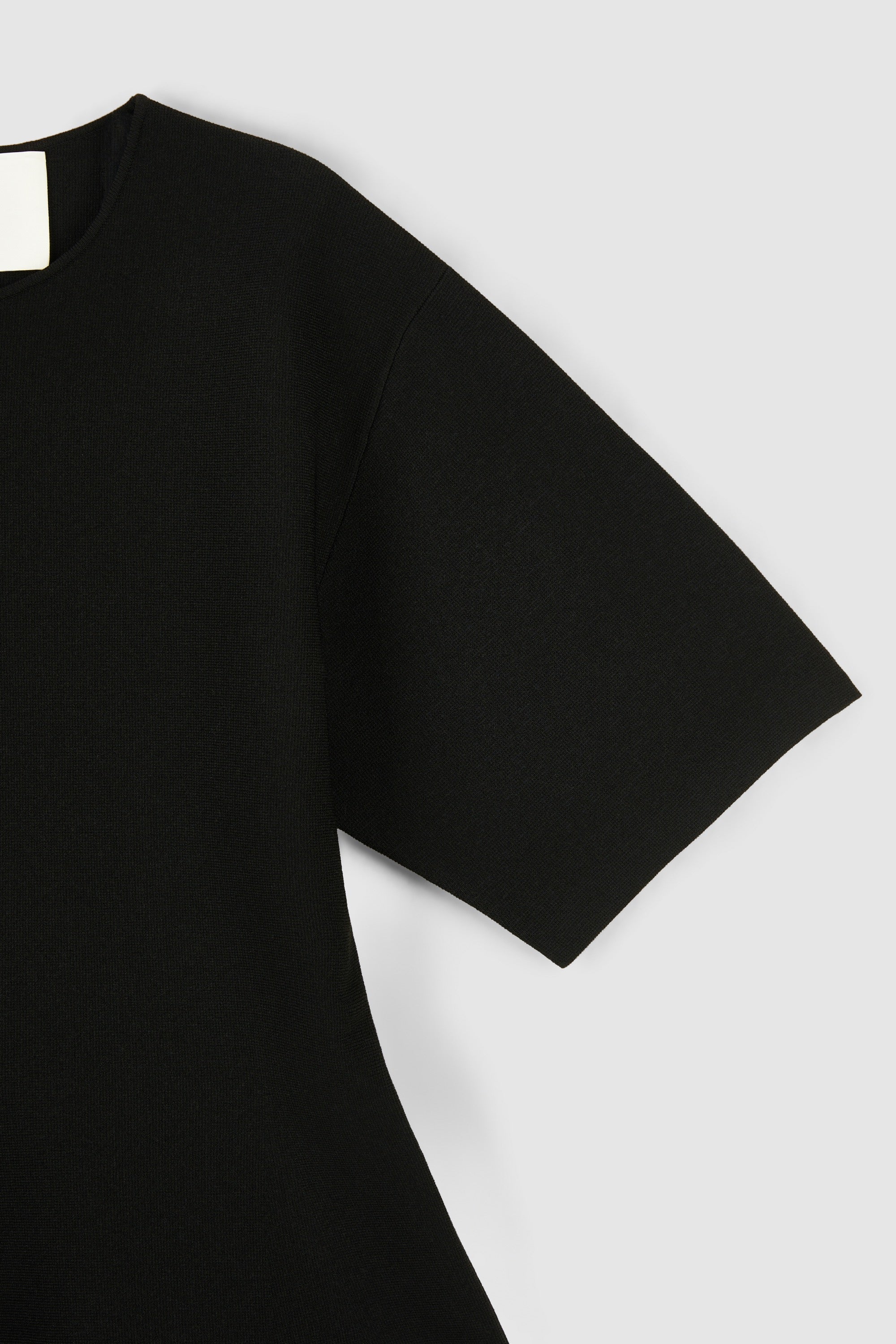 SILK VISCOSE PEPLUM TOP