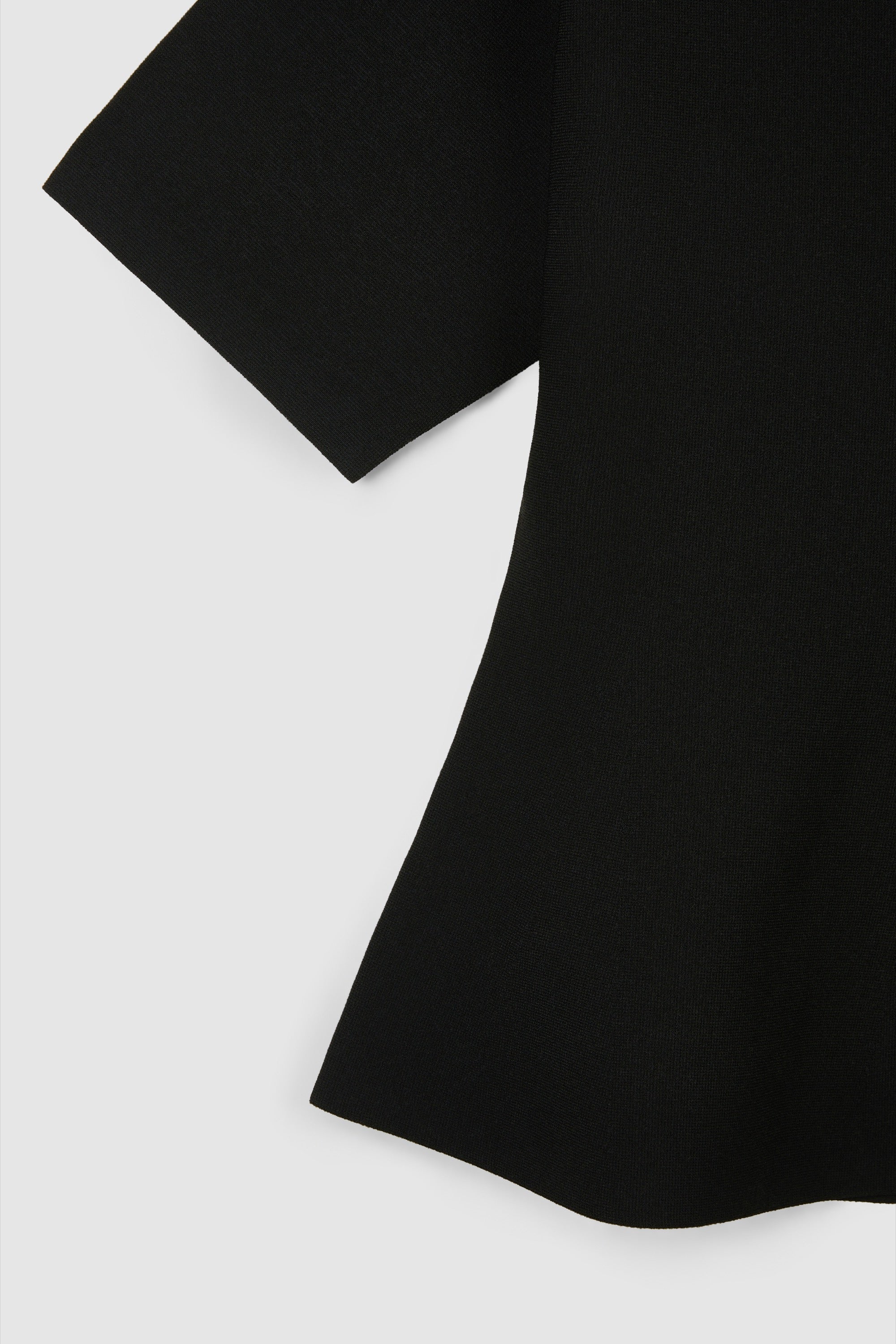 SILK VISCOSE PEPLUM TOP