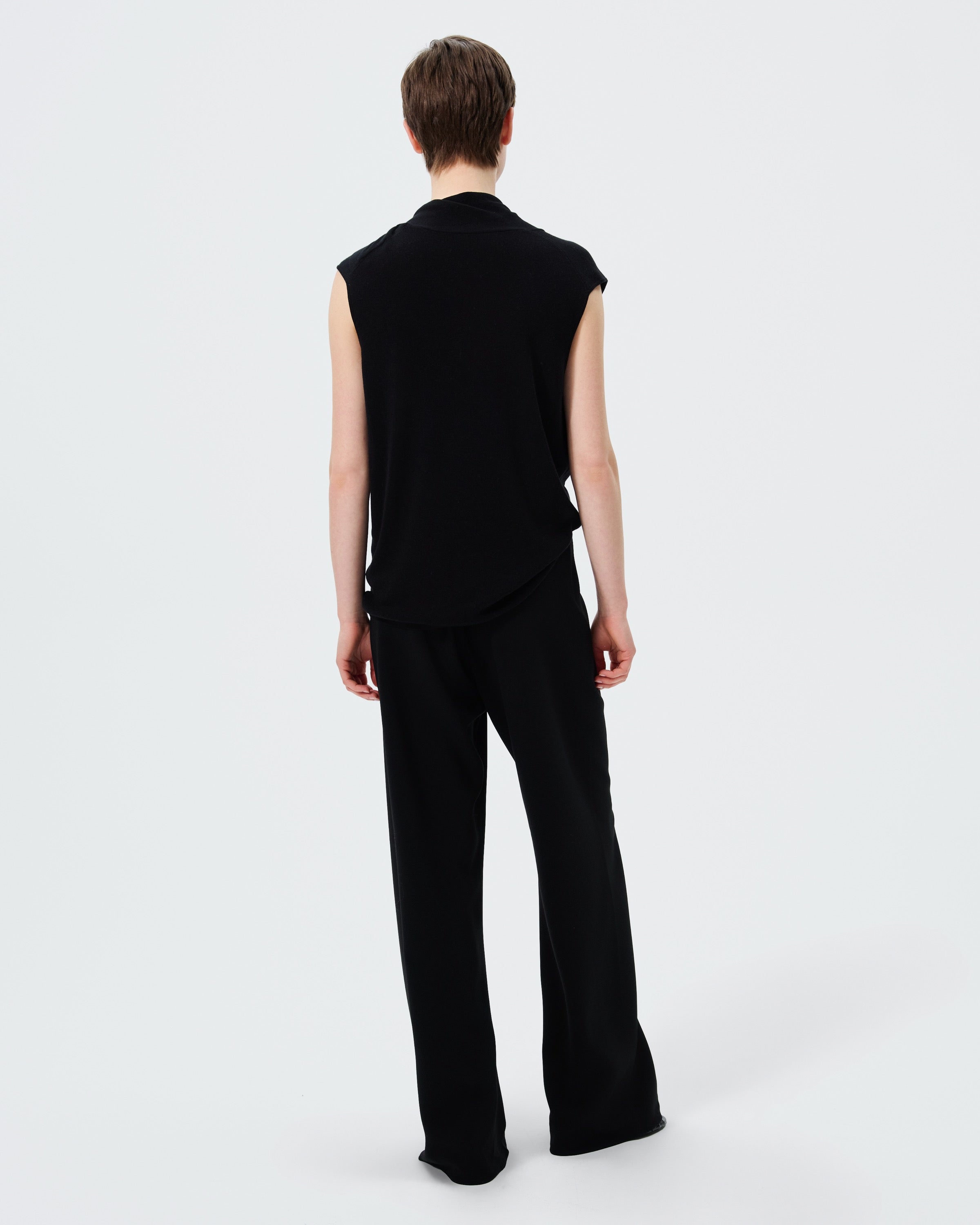 TENCEL SILK SCARF TOP