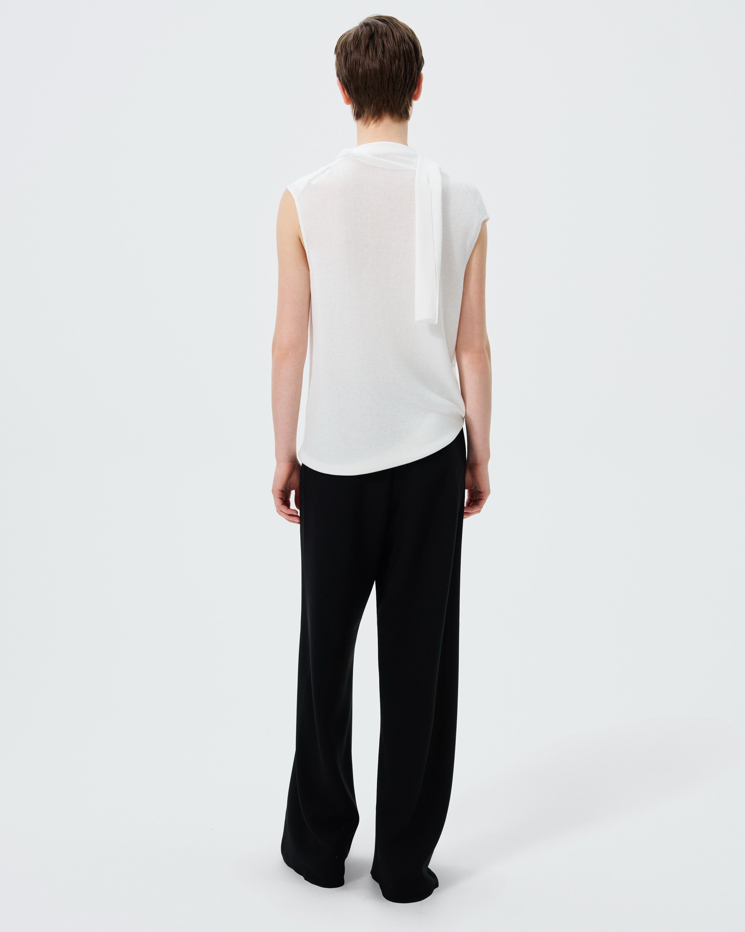 TENCEL SILK SCARF TOP