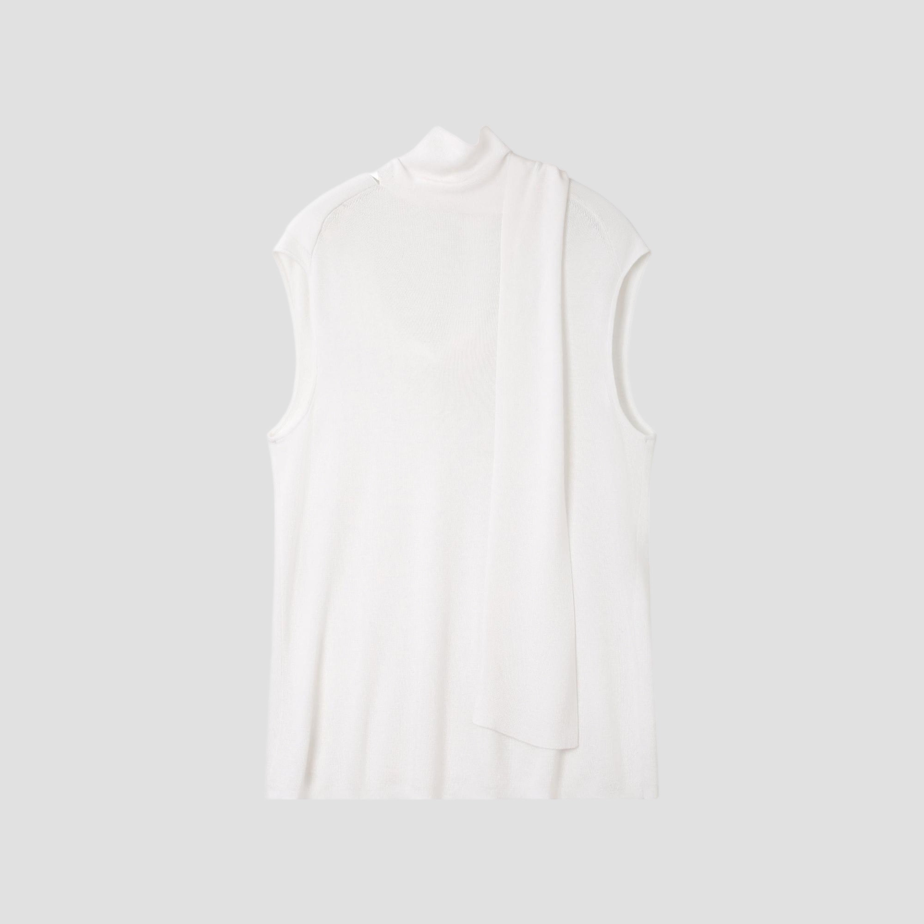 TENCEL SILK SCARF TOP