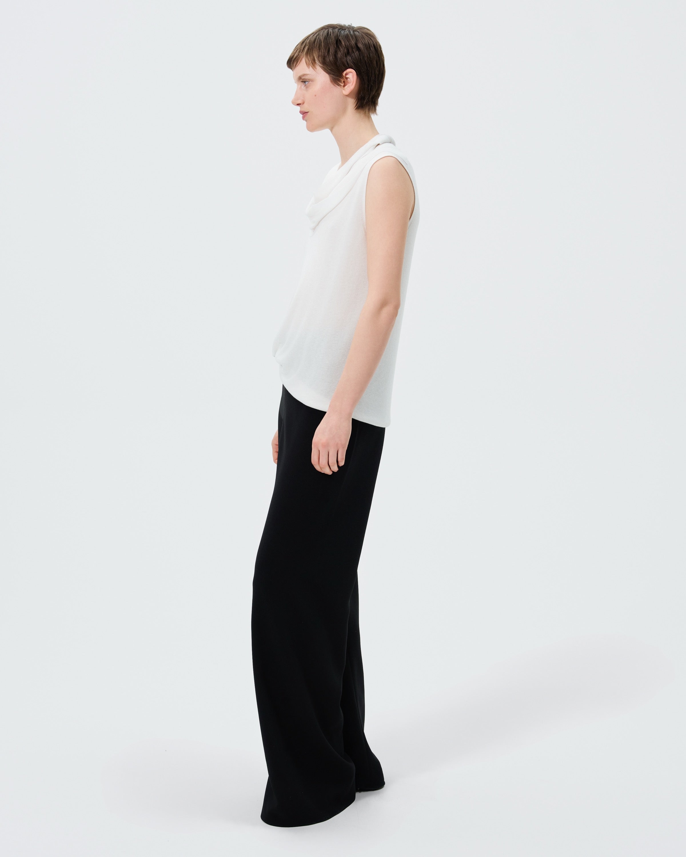 TENCEL SILK SCARF TOP