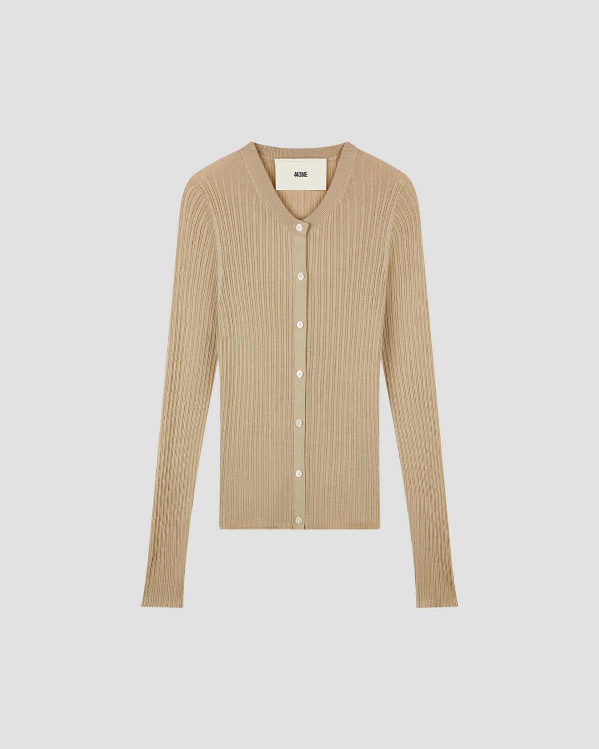 Tencel Silk Gauzy Rib Cardigan