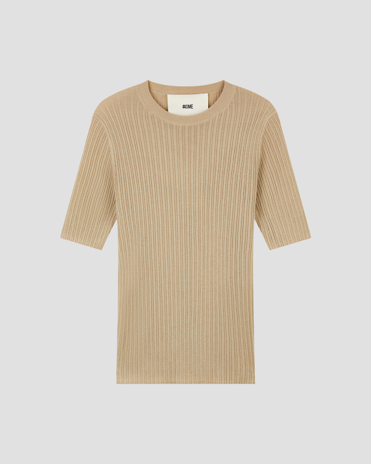 Tencel Silk Gauzy Rib Short Sleeve