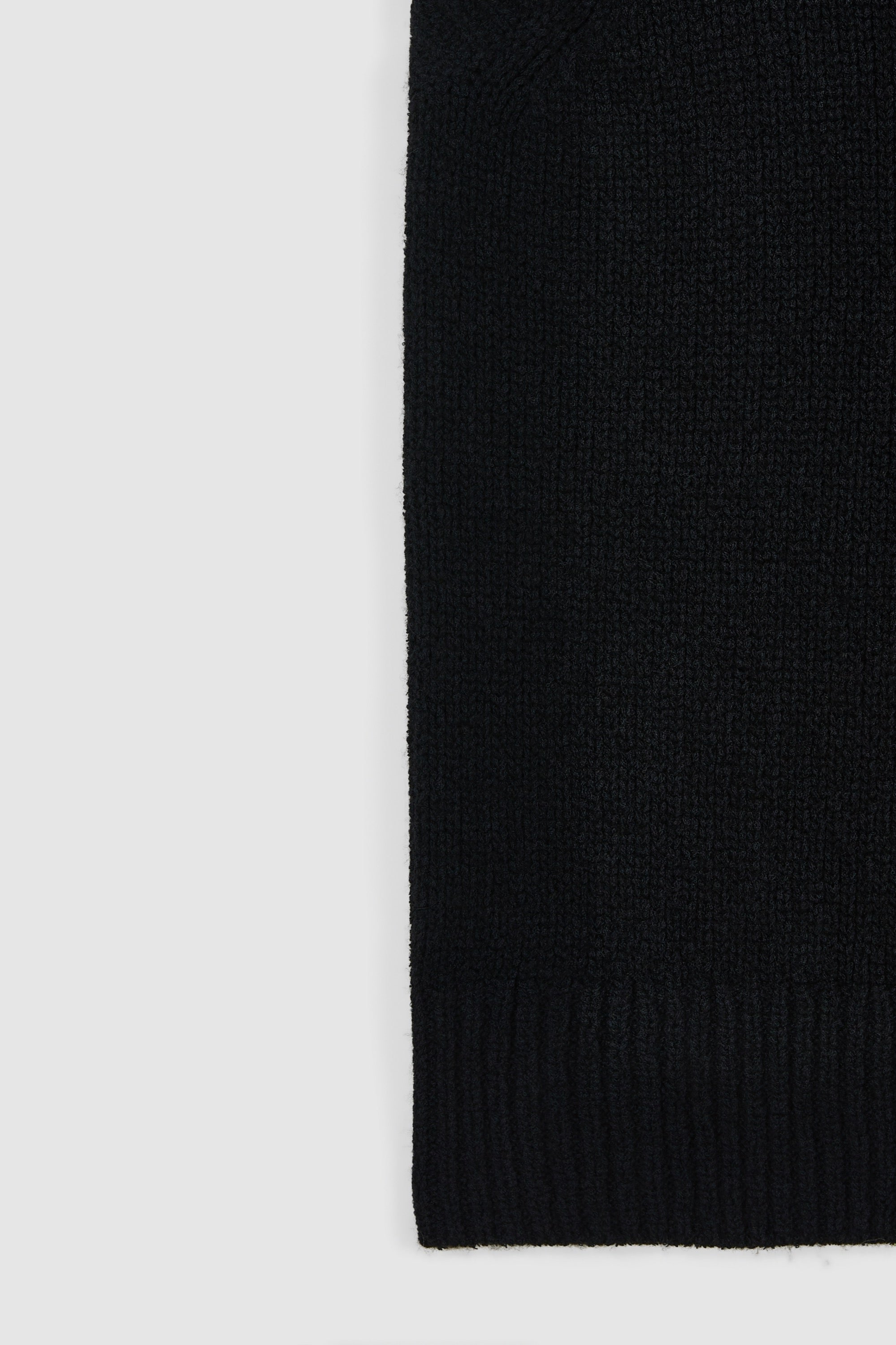 TEXTURED COTTON WOOL BLEND SLEEVELESS CREW