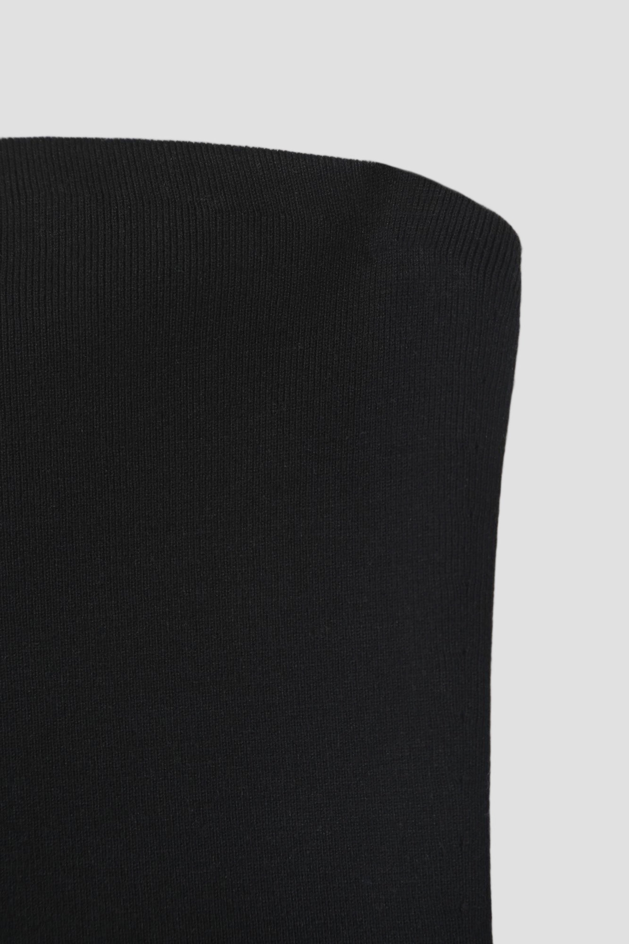 SILK VISCOSE STRAPLESS TOP