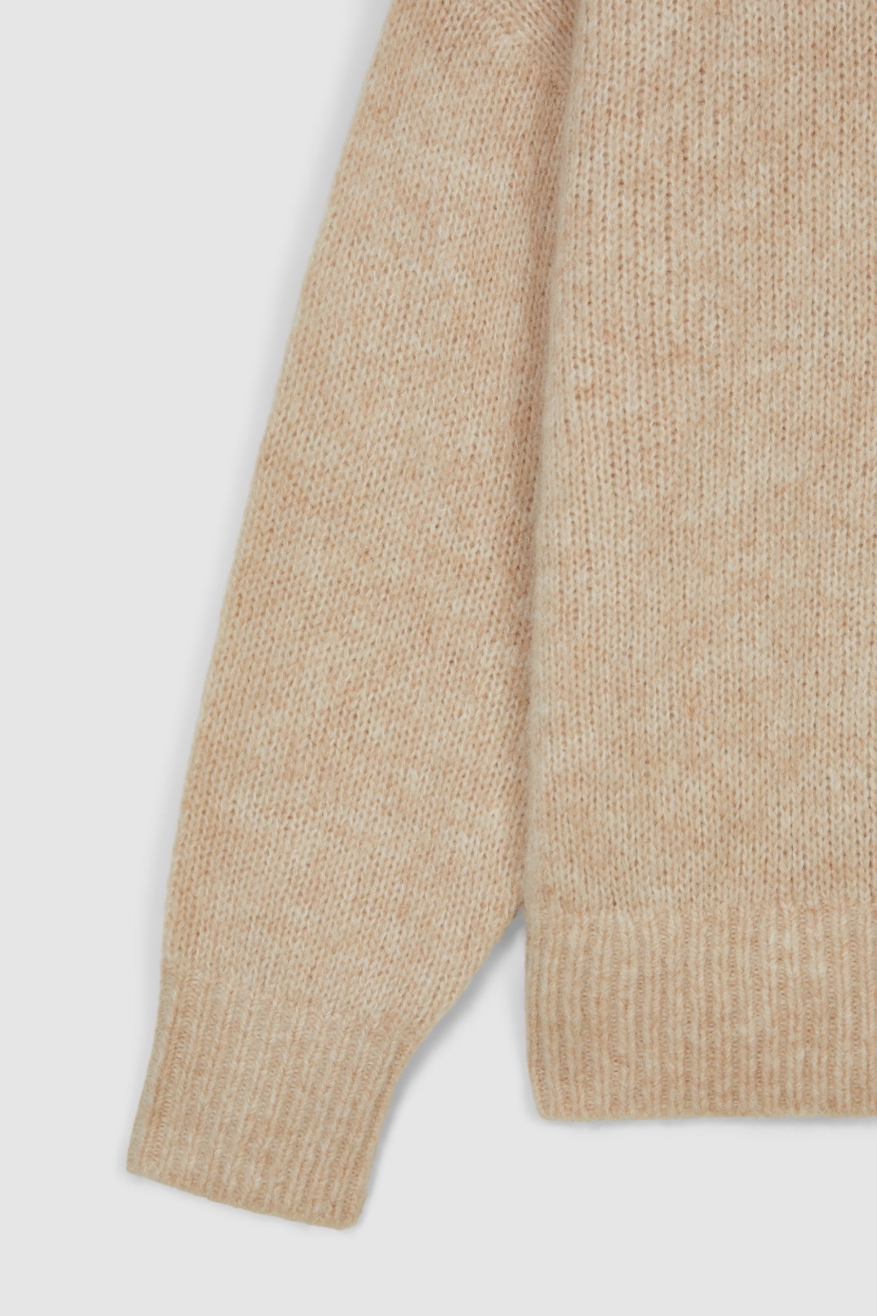WOOL ALPACA BLEND RELAXED CREWNECK
