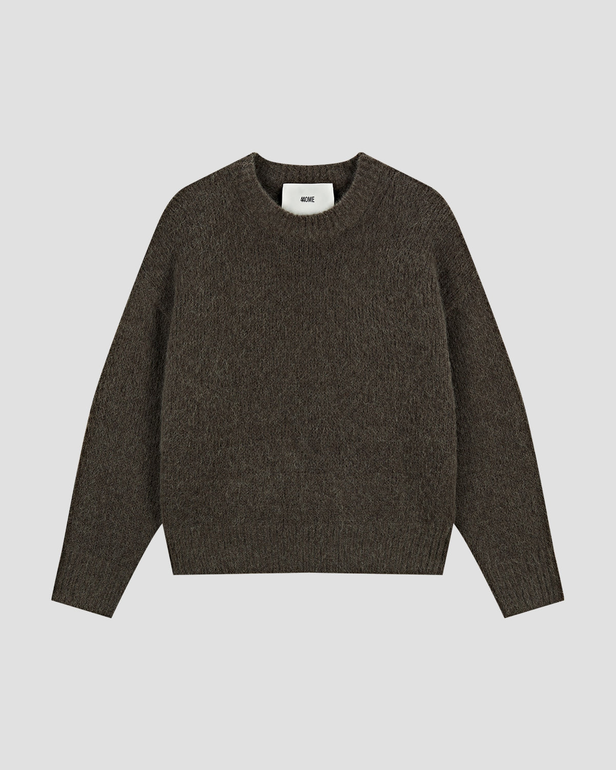 Wool Alpaca Blend Relaxed Crewneck