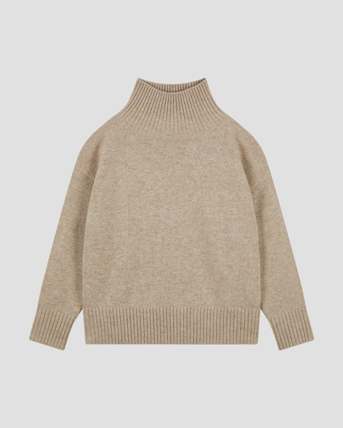 WOOL RELAXED MOCK NECK