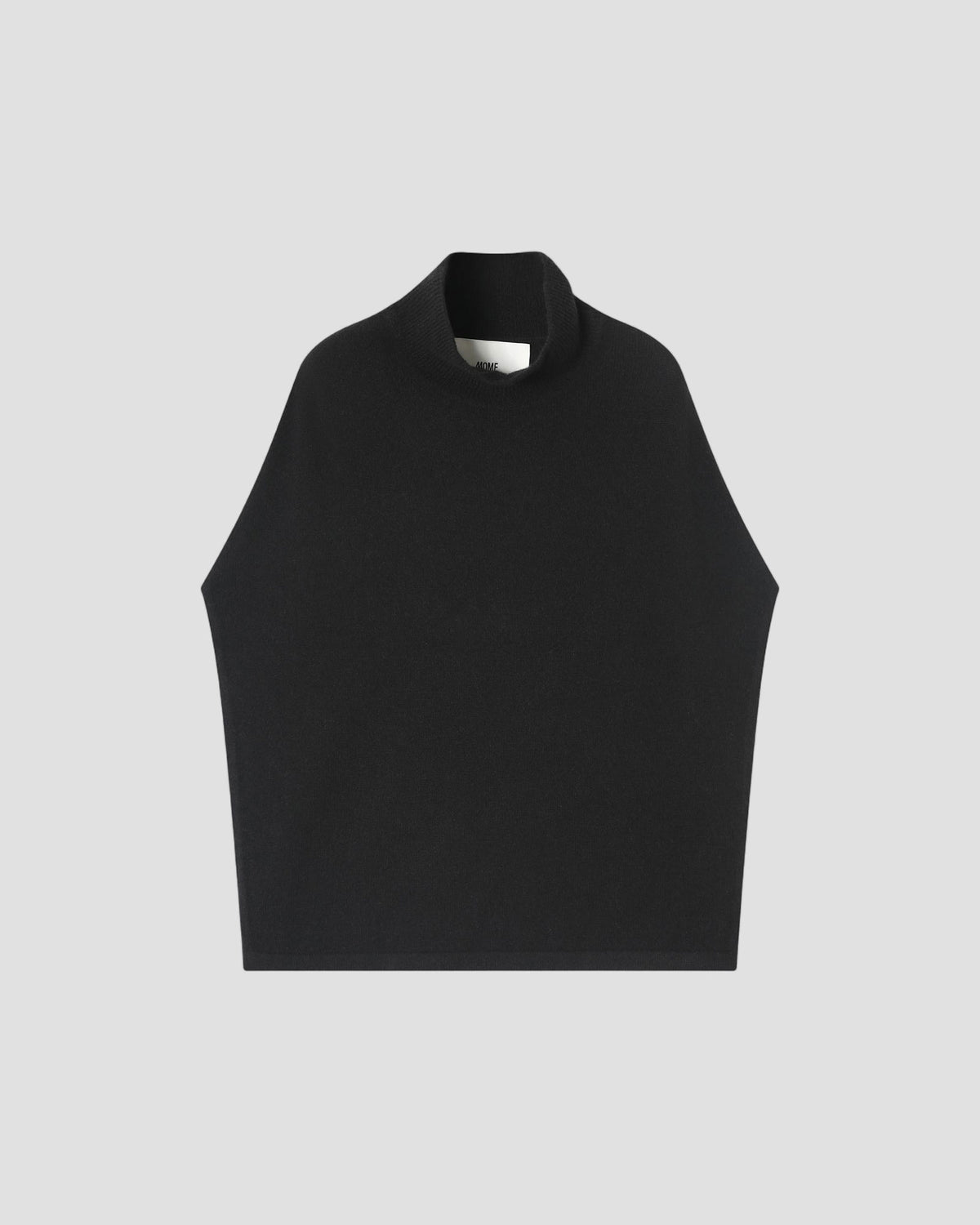 Wool Mock Neck Cape