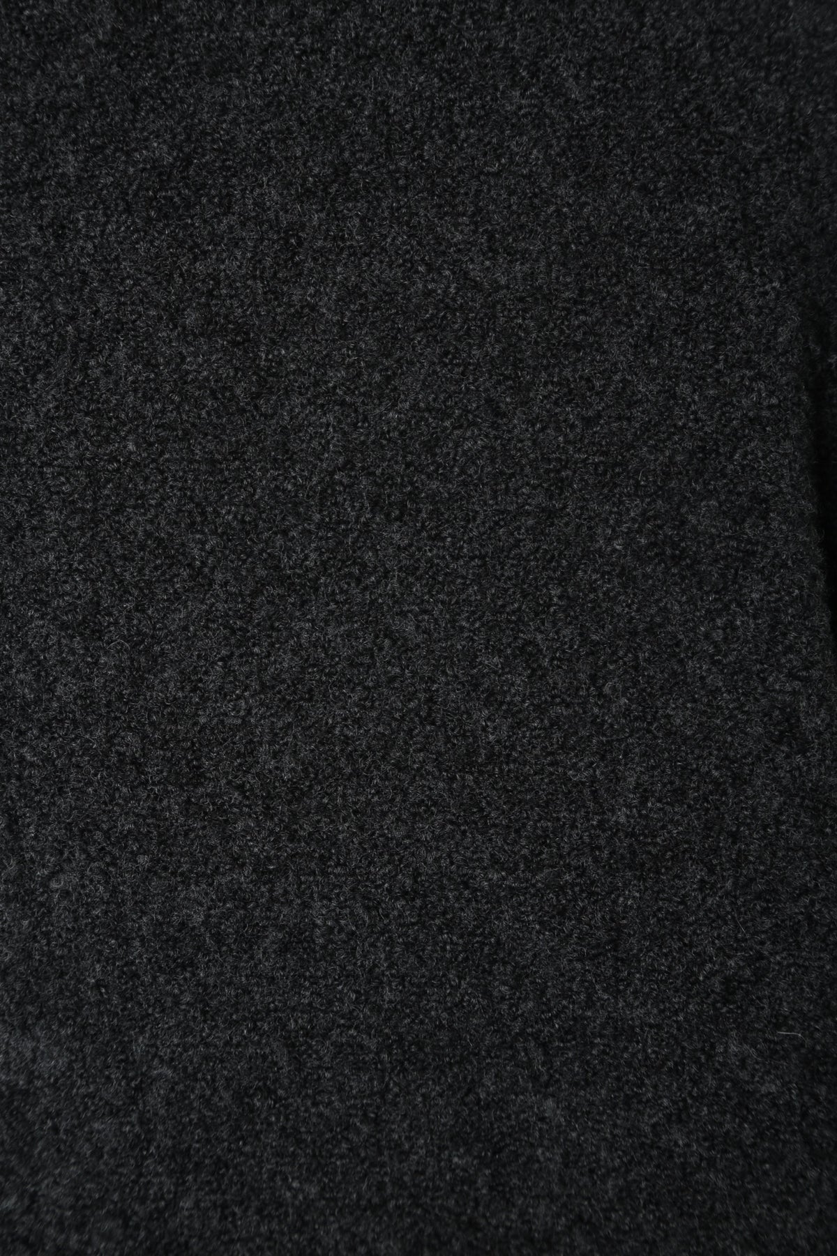 Wool Blend 1/2 Zip in Dark Grey - detail #colour_Dark Grey