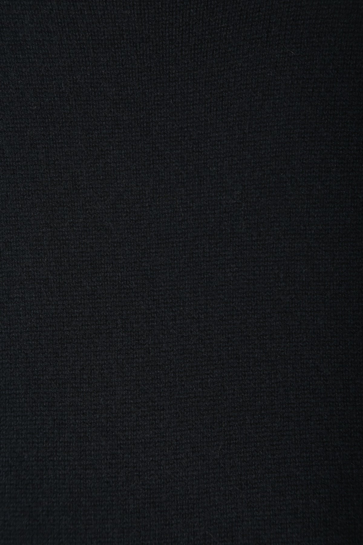 Wool Cashmere Sleeveless Mock Neck in Black - detail #colour_Black